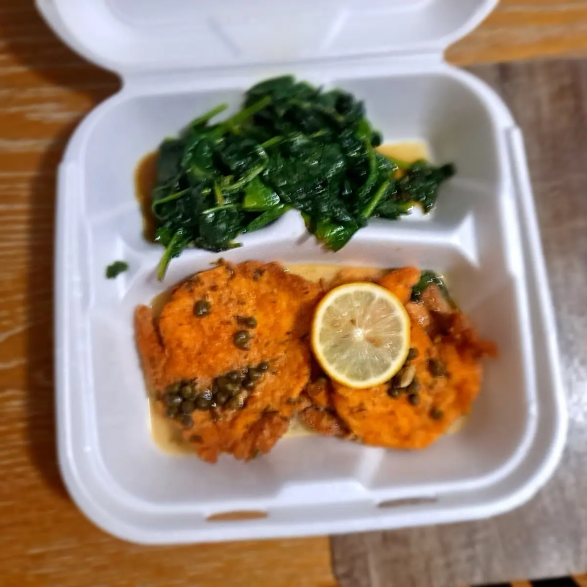 Chicken Parmigiana with Spinach