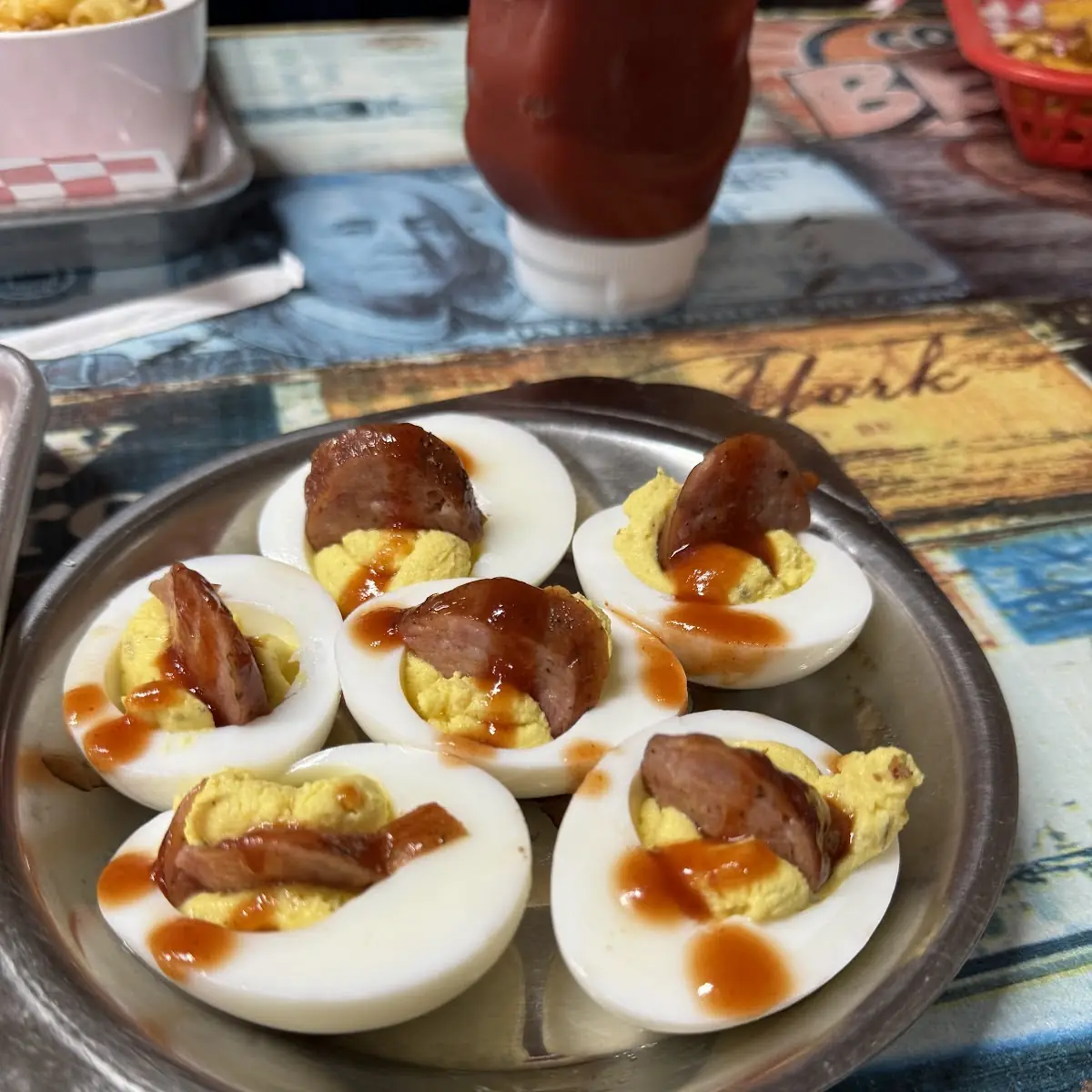 BBQ Deviled Eggs