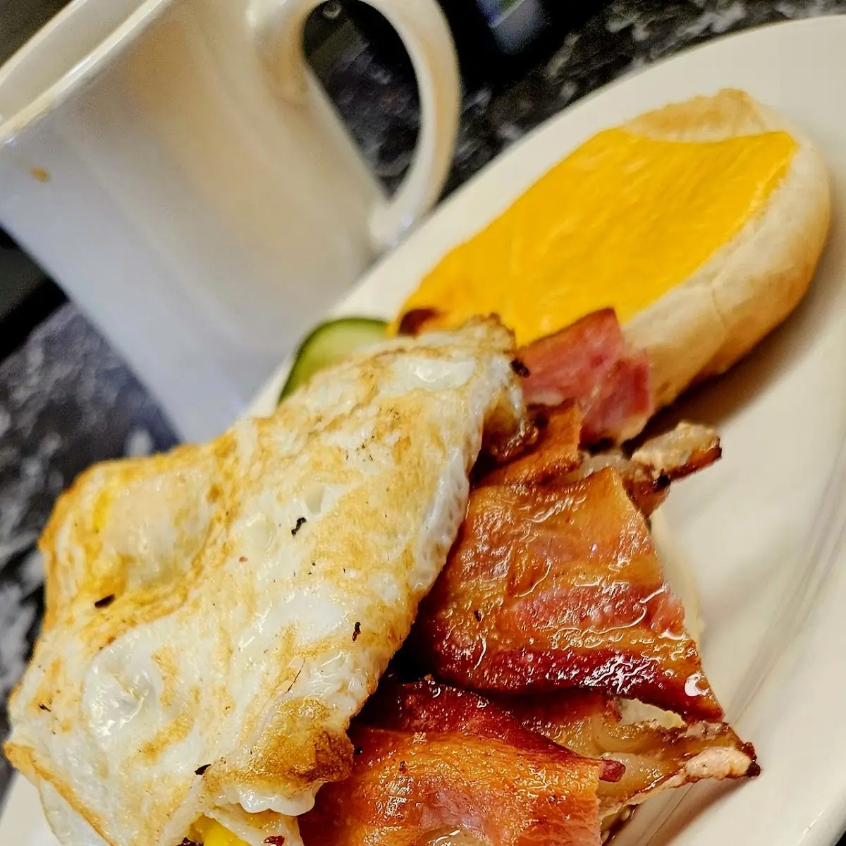 Bacon Cheeseburger with Egg
