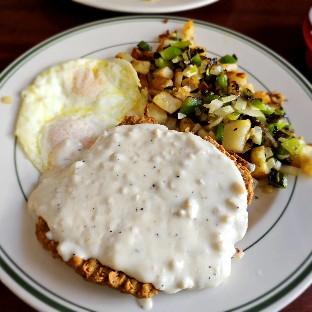 Country Fried Steak and Eggs