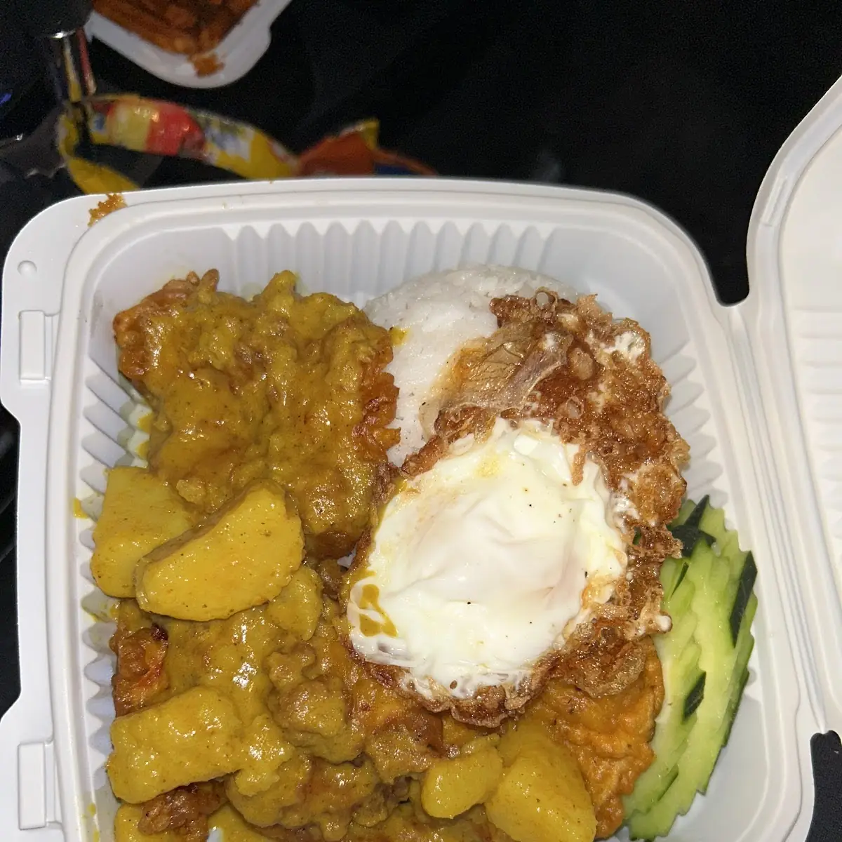 Yellow Curry and Fried Chicken