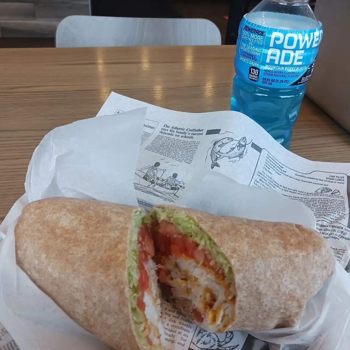 Haddock Sandwich Wrap