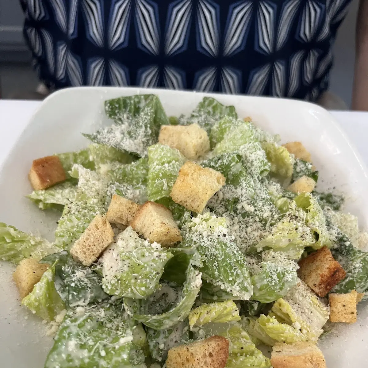 Caesar Salad and Fried Calamari