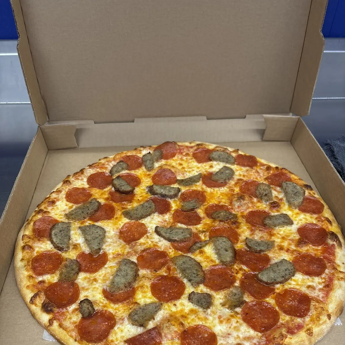 Pepperoni and Mushroom Pizza