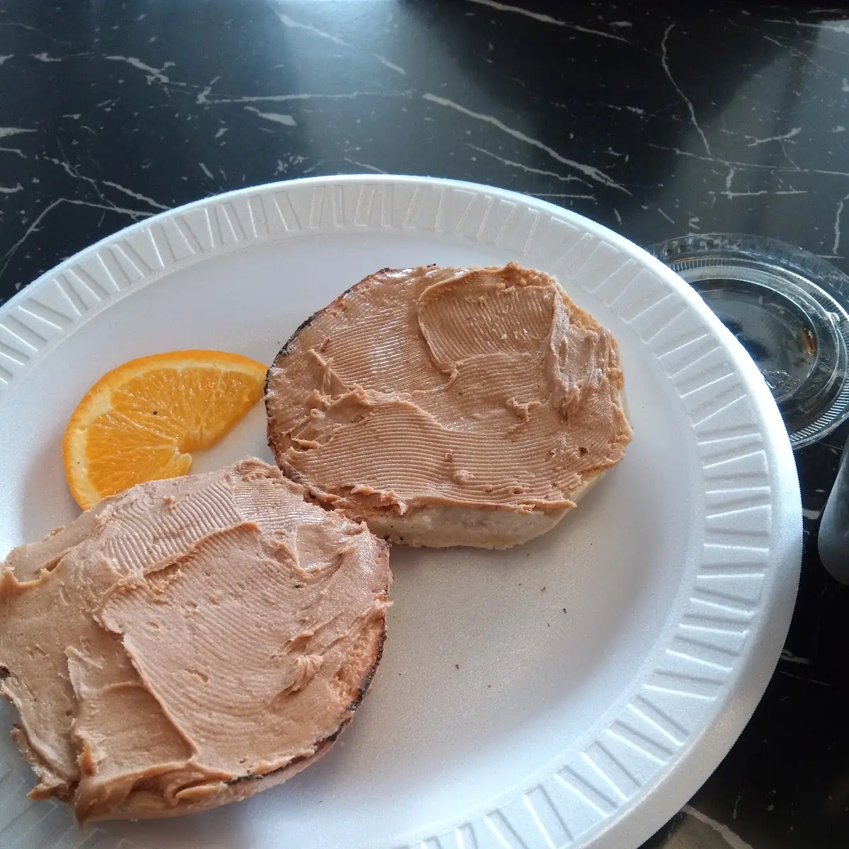 Everything Bagel with Peanut Butter