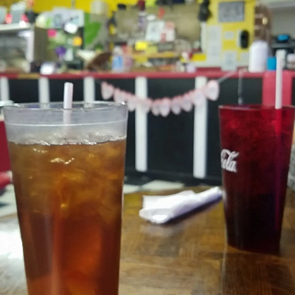 Unsweetened Tea and a Coke
