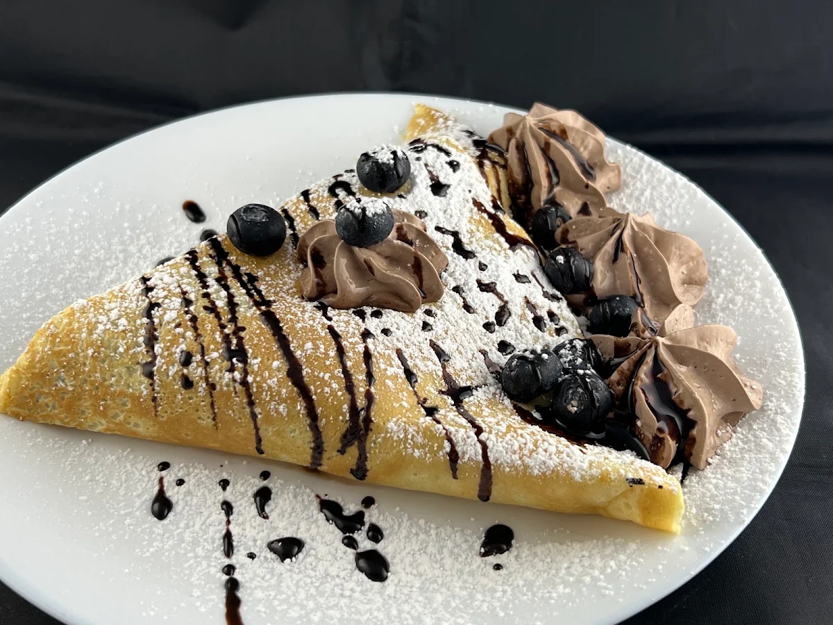 Banana Chocolate Crepe and Coffee