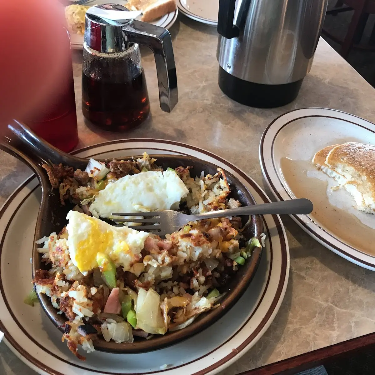 Two Country Fresh Eggs with Corned Beef Hash