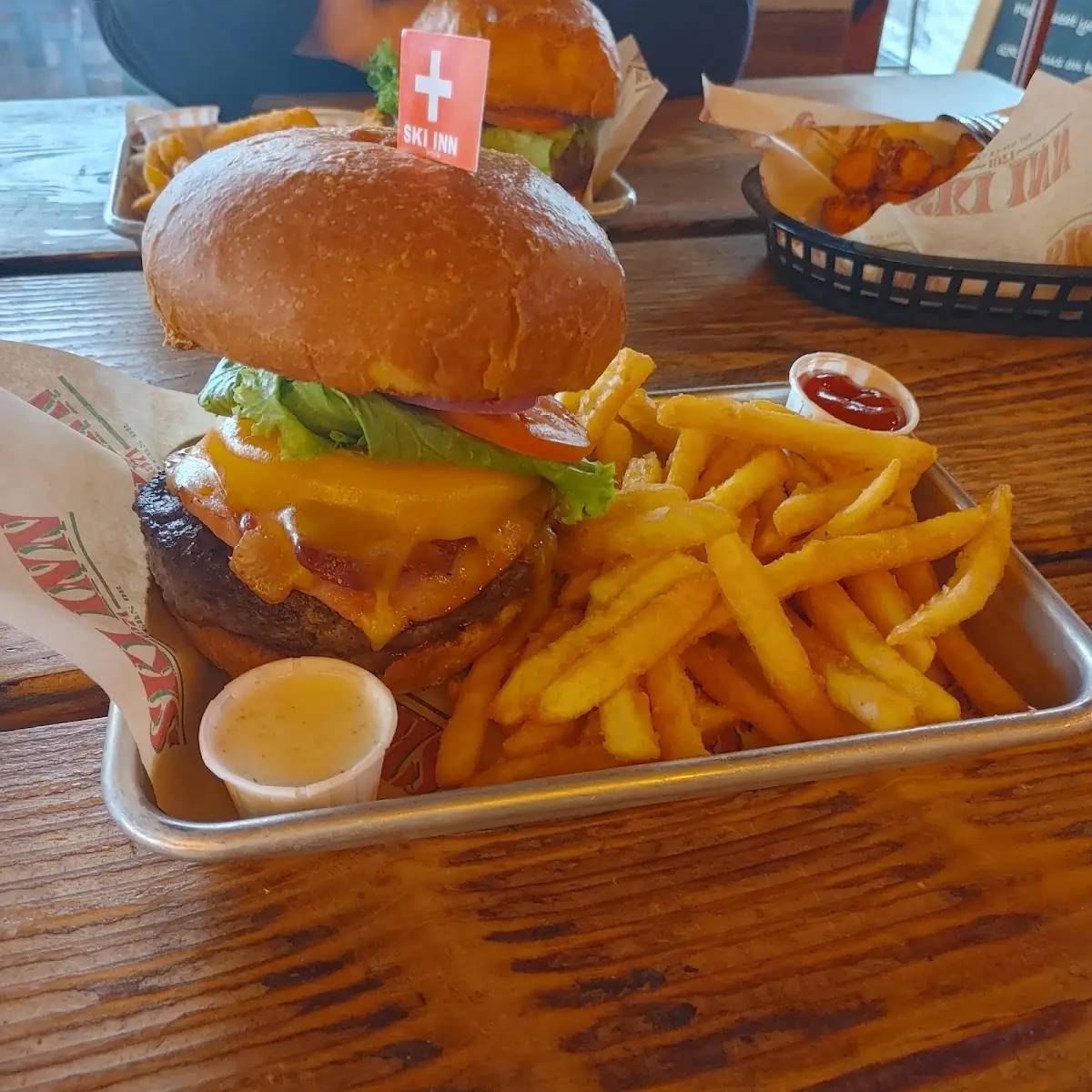 Hawaiian Burger and Fries