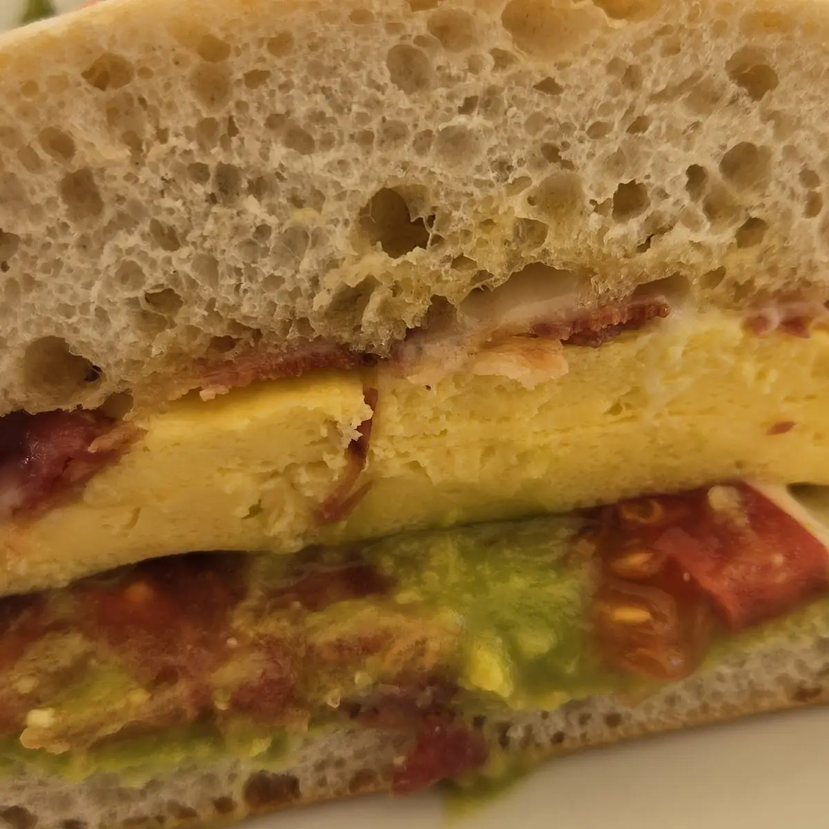 California Egg Cheese Sandwich with Bacon
