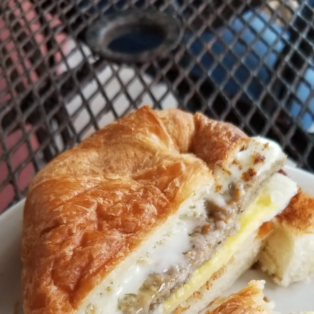 Egg Sausage N Cheese Croissant