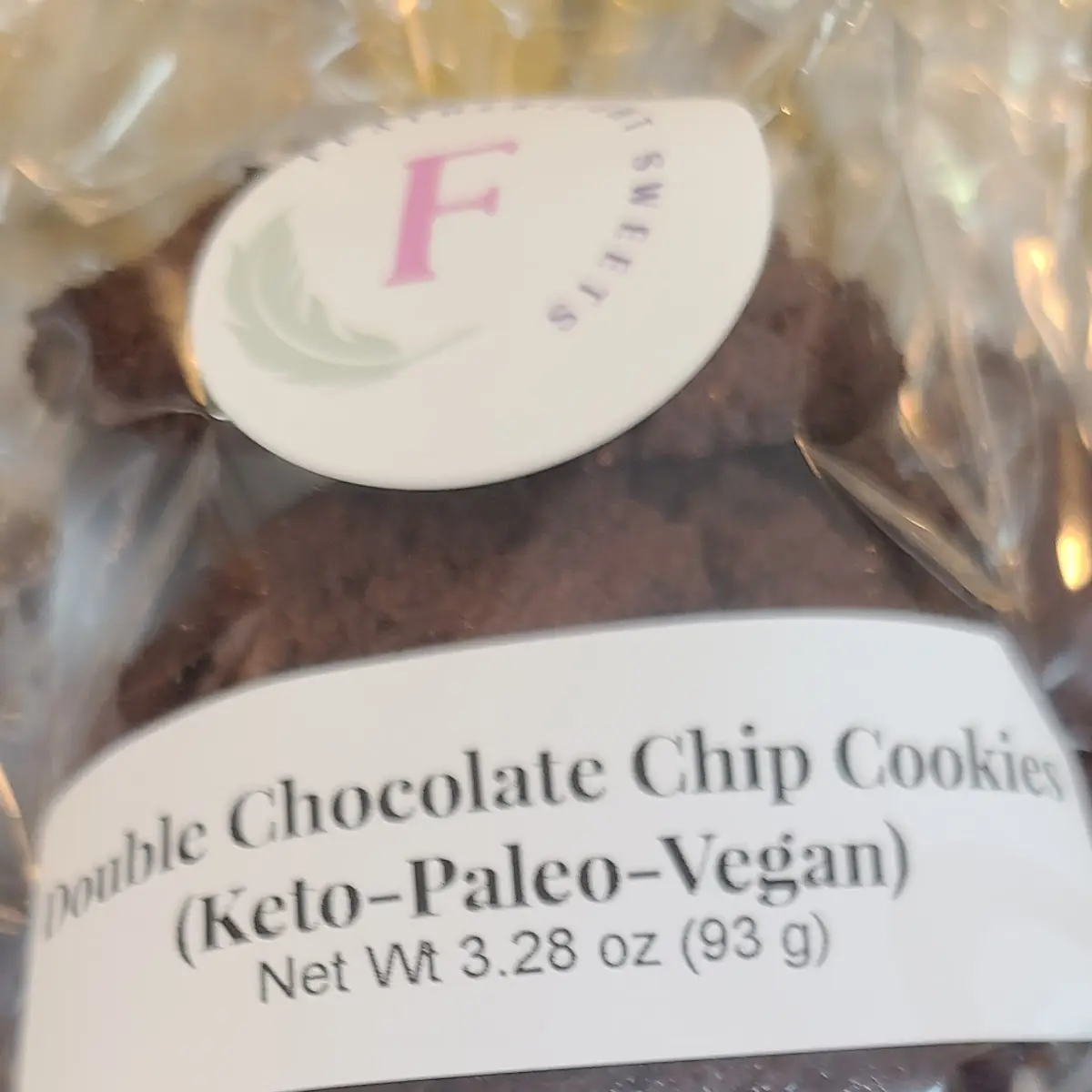 Vegan Double Chocolate Chip Cookie
