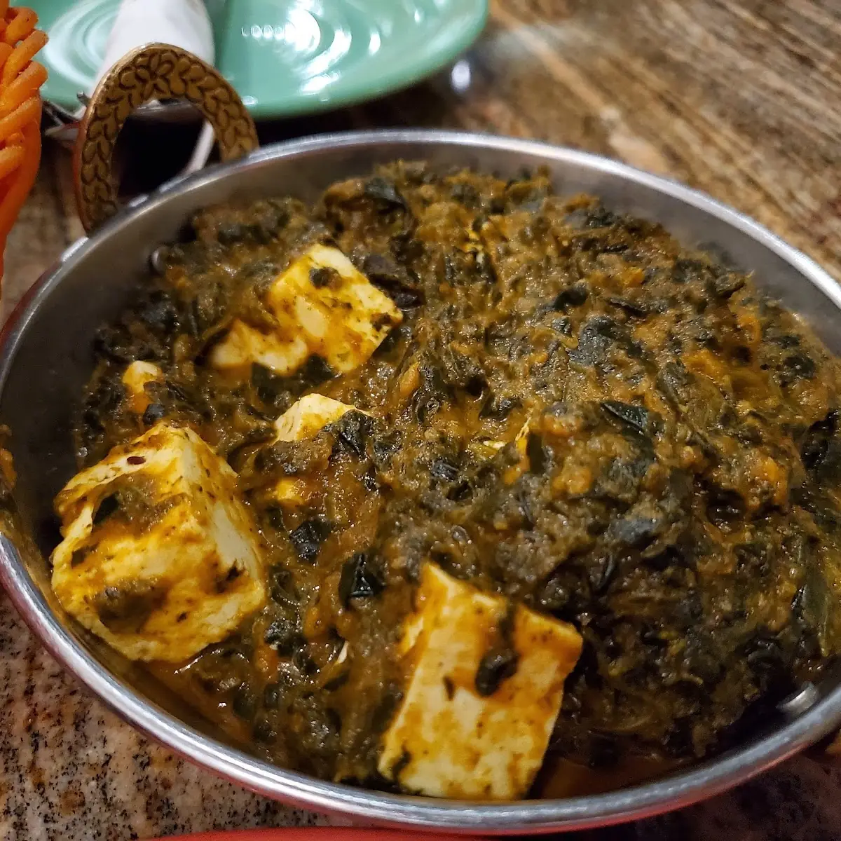 Sweet Palak Paneer Left