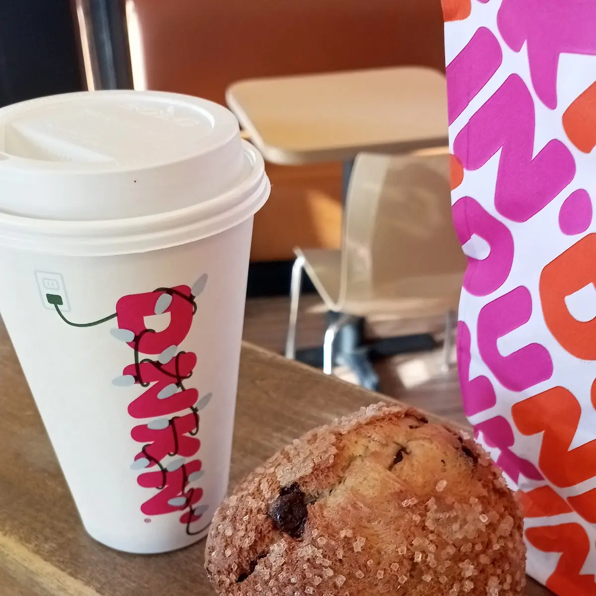 Coffee and Chocolate Chip Muffin