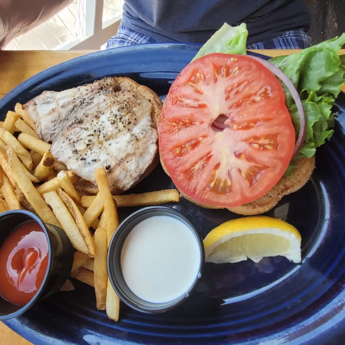 Grilled Fresh Fish Sandwich