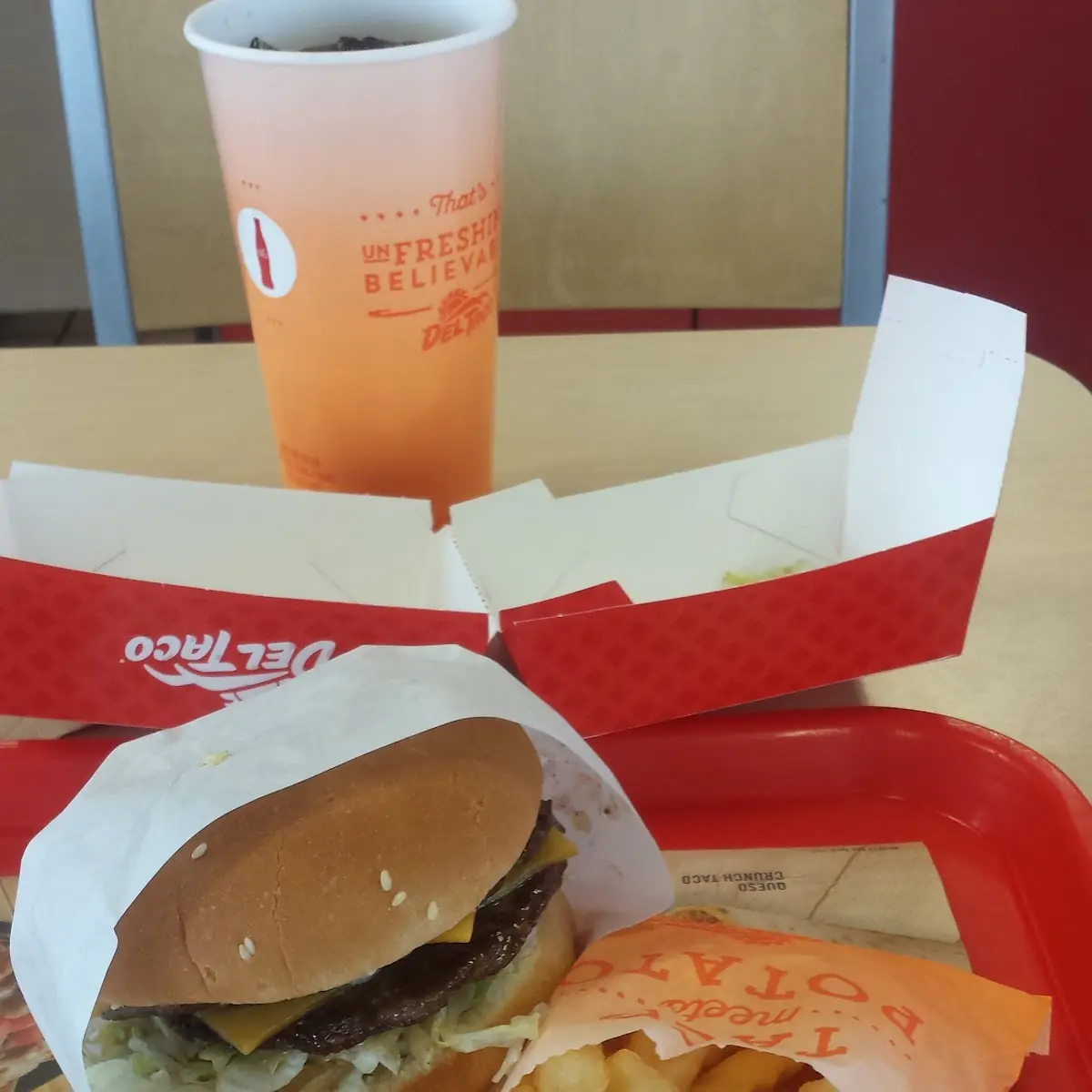 Double Cheeseburger and Fries