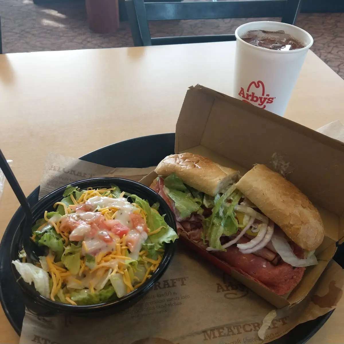 Loaded Italian and Side Salad