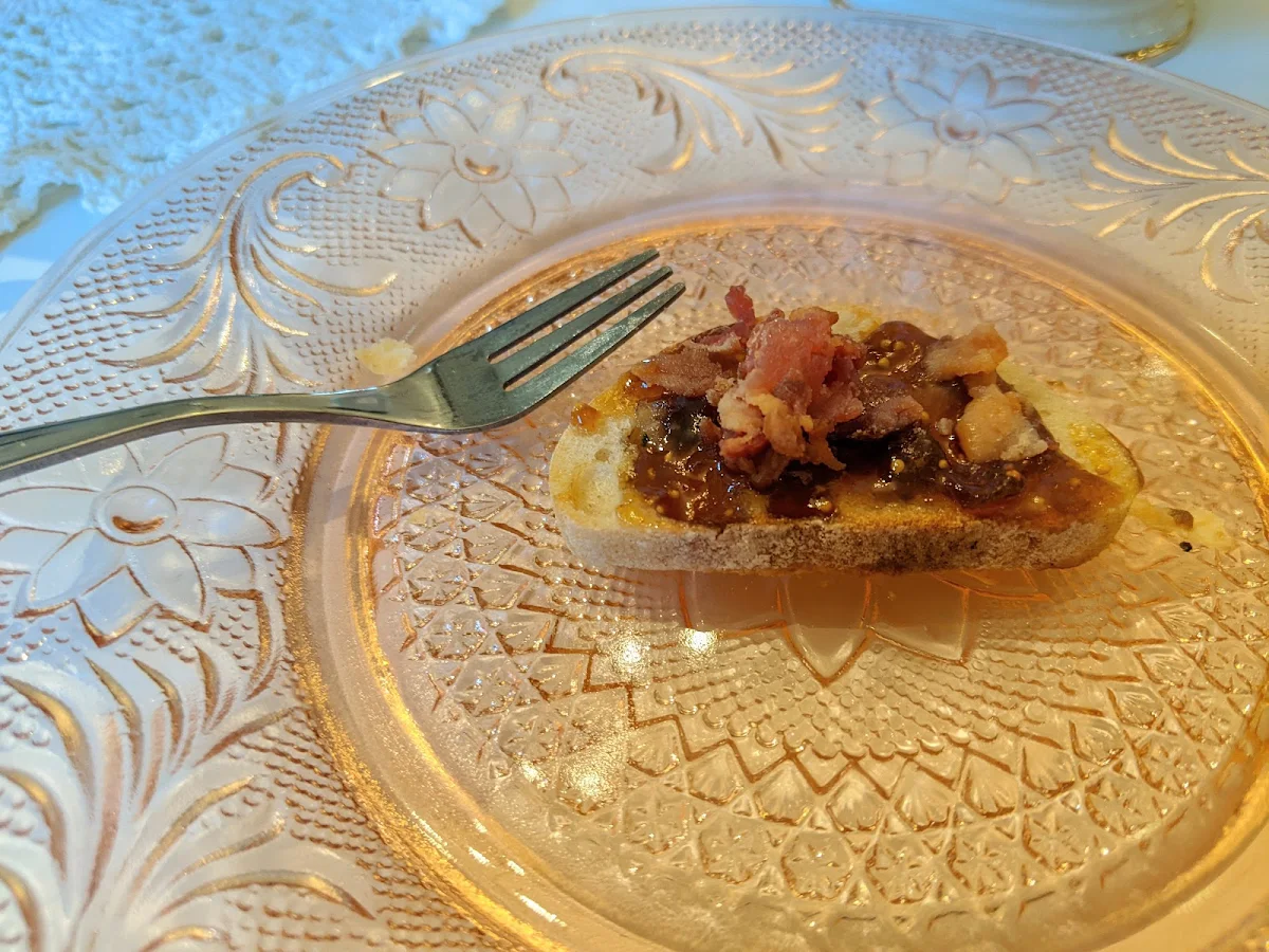 Bacon Jam and Fig Crostini