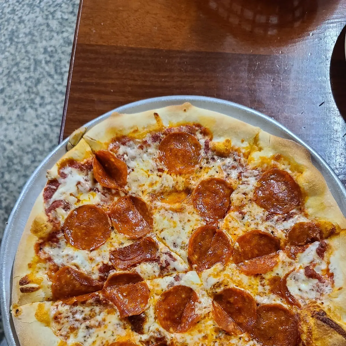 Half Pepperoni & Half Cheese Pizza