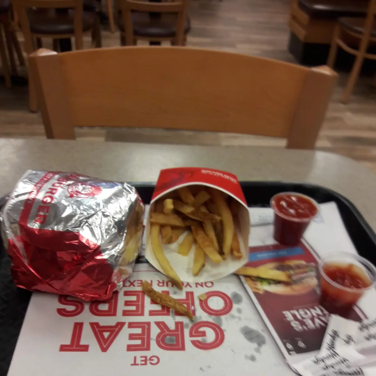 Double Cheeseburger and Fries