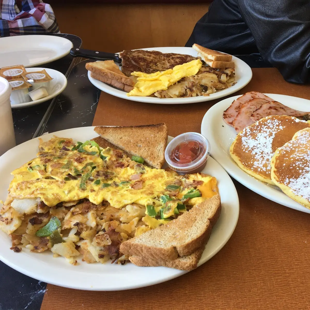 Home Fries Scrambled Eggs with Cheese