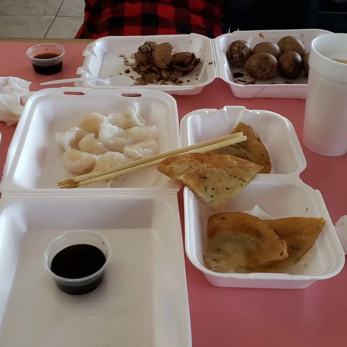 Black Tea Boiled Egg and Dumplings