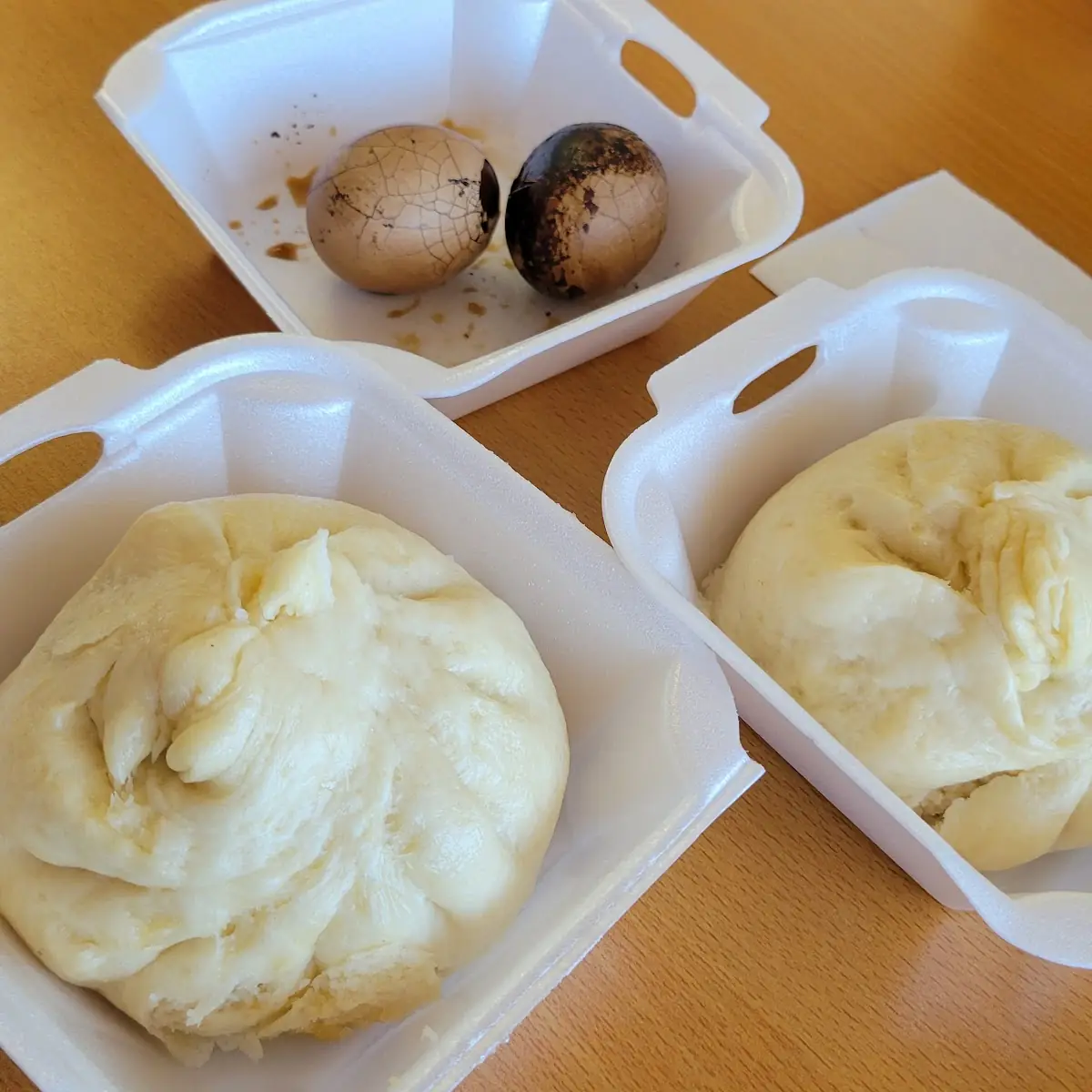 Pork Bun and Tea Eggs
