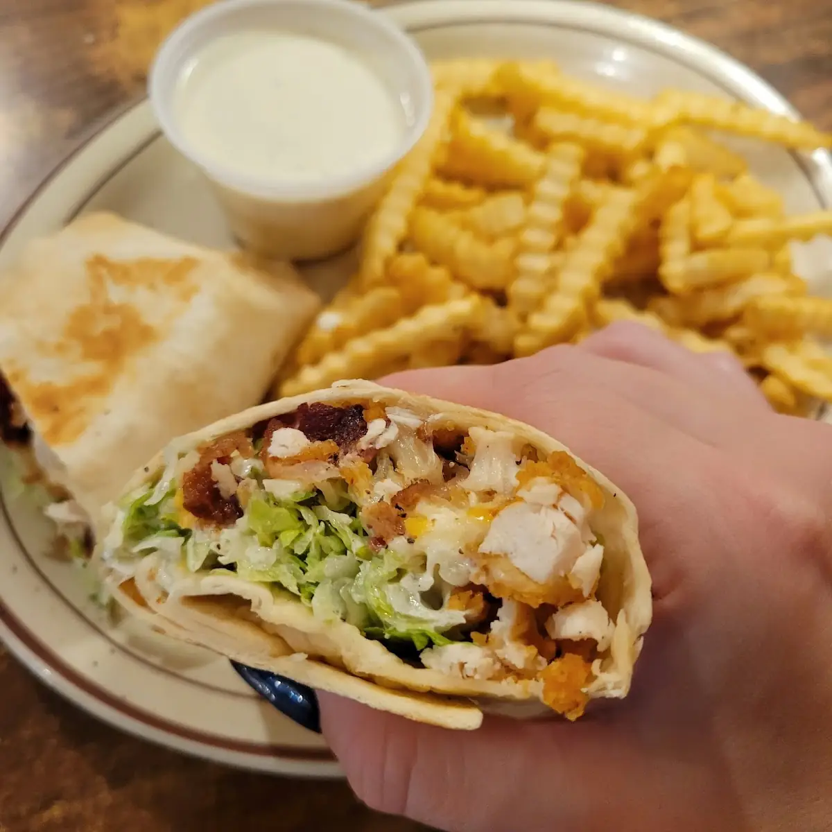 Crispy Chicken Bacon Ranch Wrap