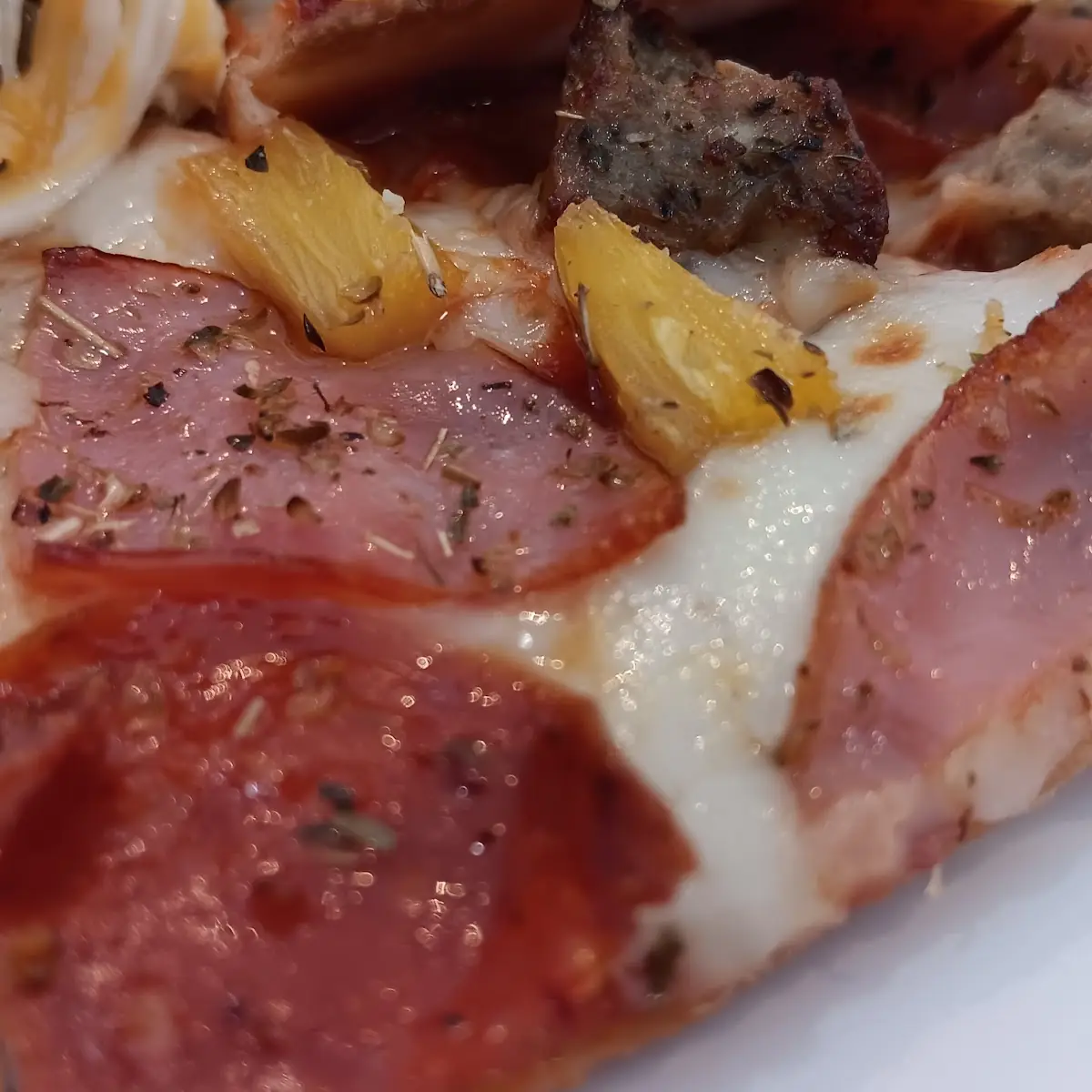 Pineapple Ham and Sausage Thin Crust Pizza