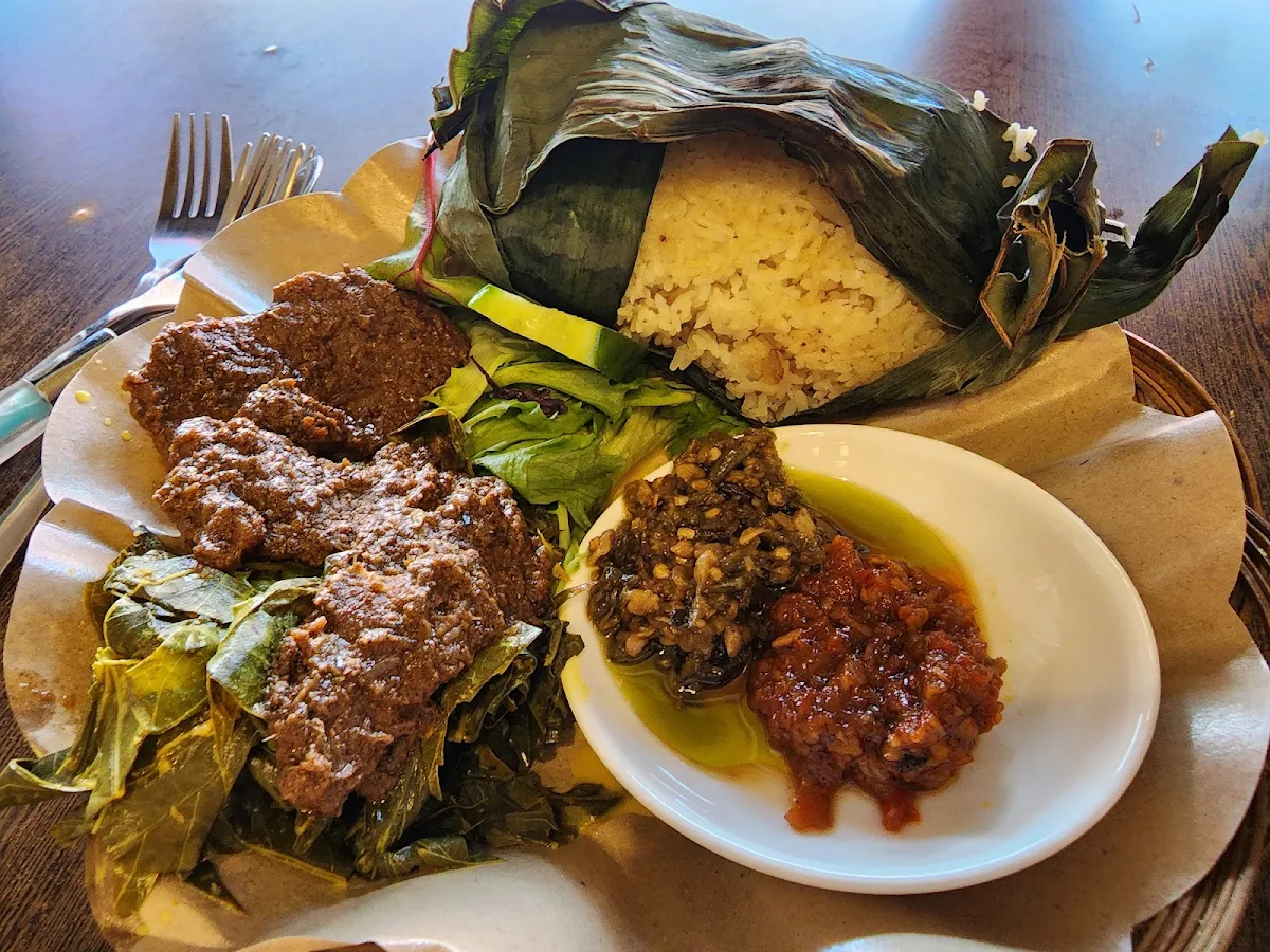 Nasi Bakar Rendang Komplit, Tambo Ciek