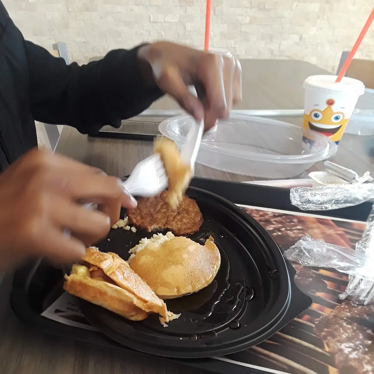 Pancake Breakfast with Sausage Platter