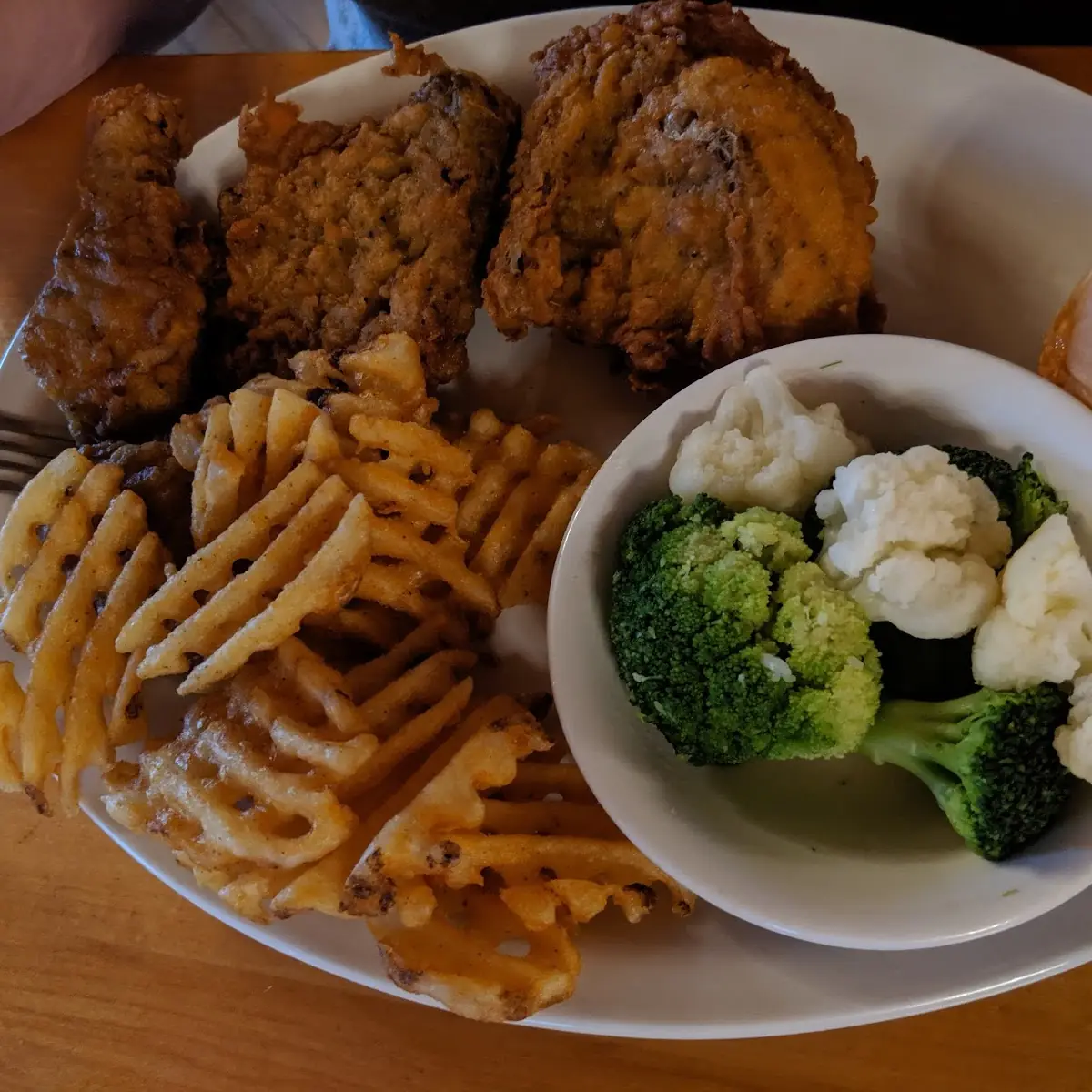 Fried Chicken and Waffle Fries