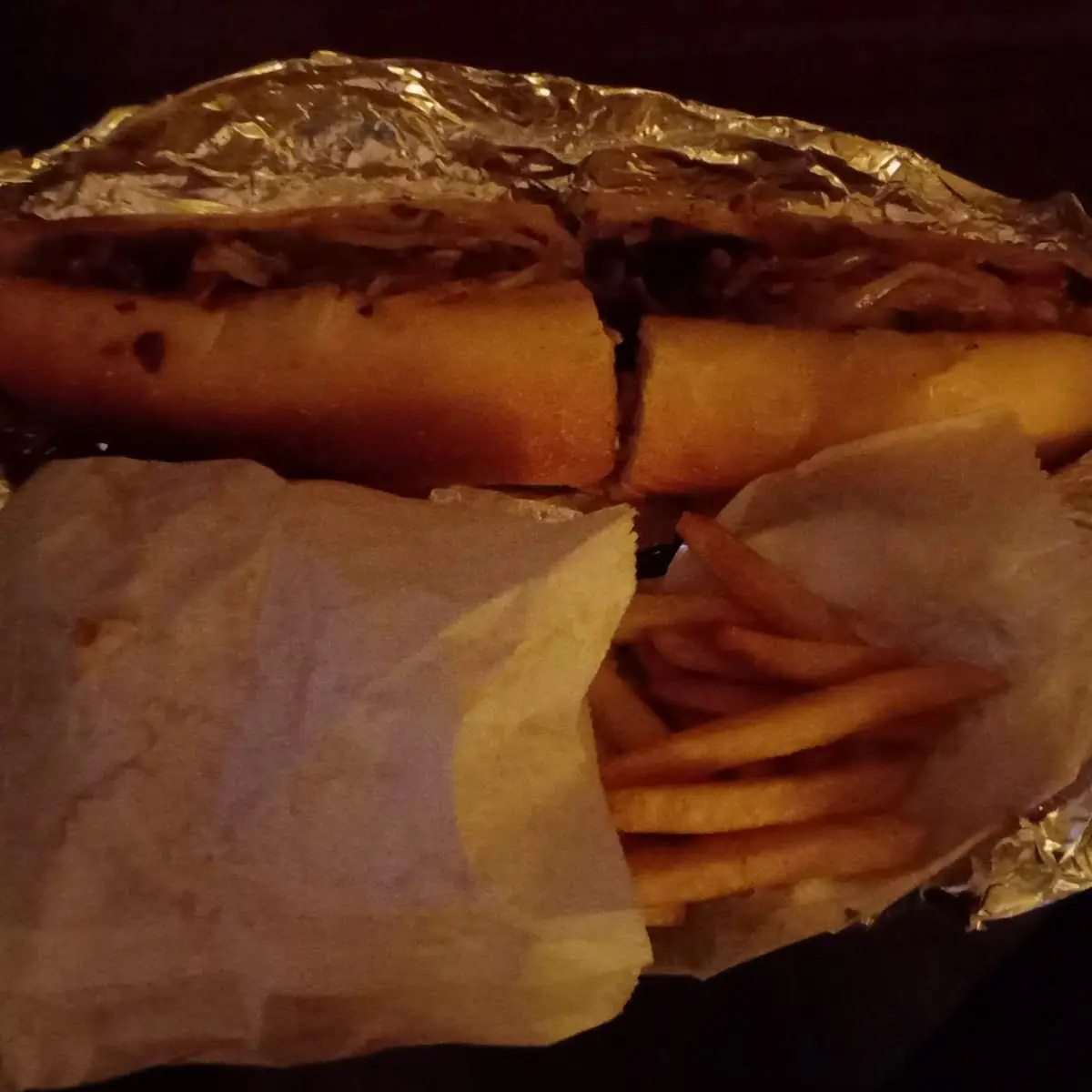 Cheese Steak Hoagie & Fries