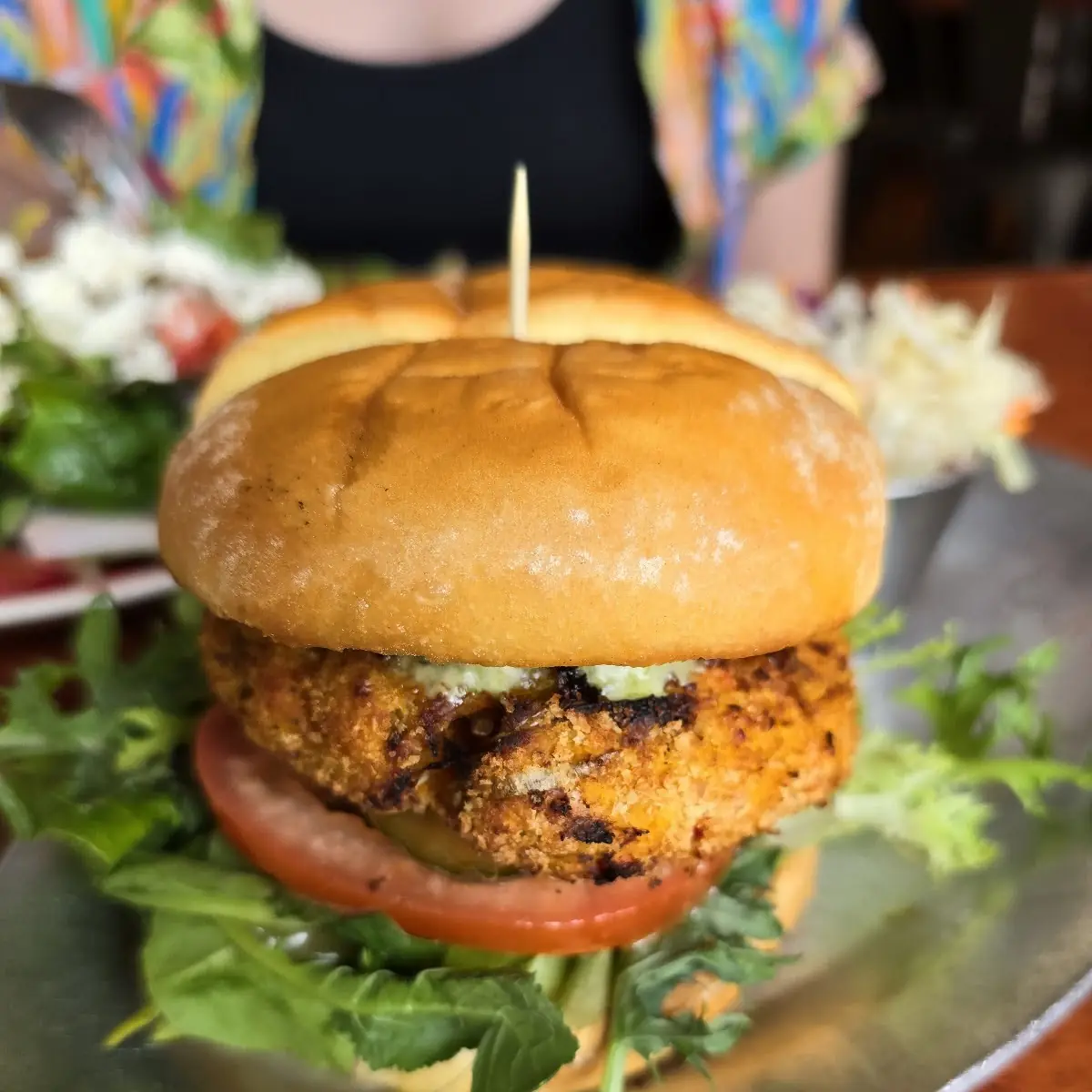 Vegan Crab Cake Burger