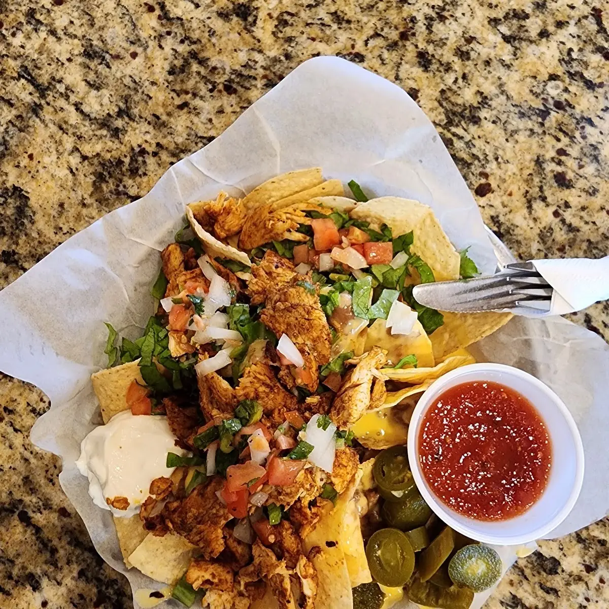 Grilled Chicken Nachos