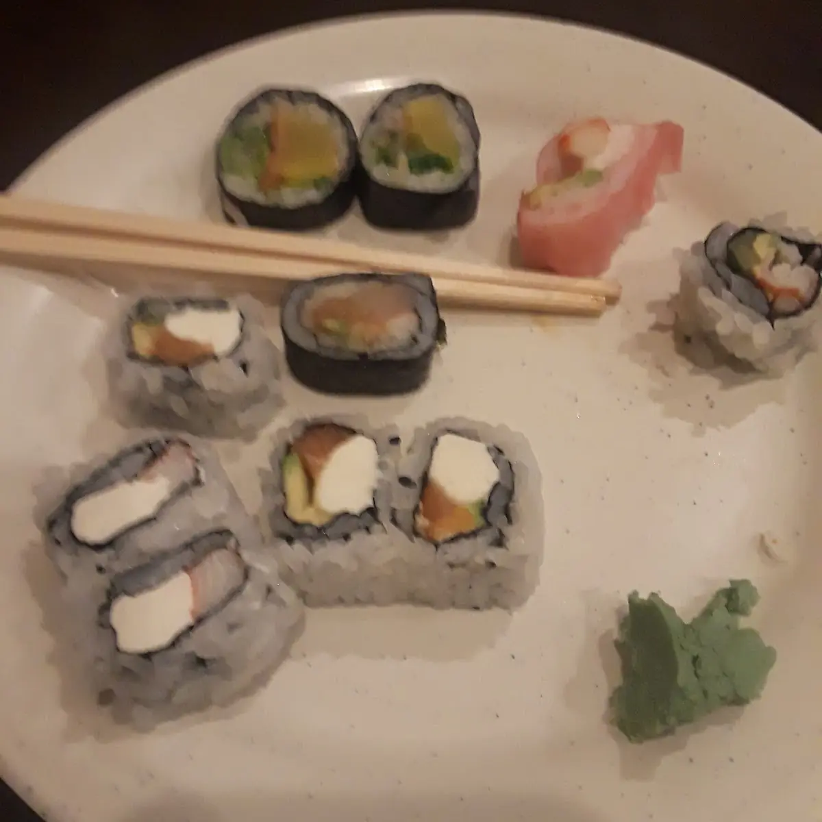 California Roll Avocado Roll Tuna Roll