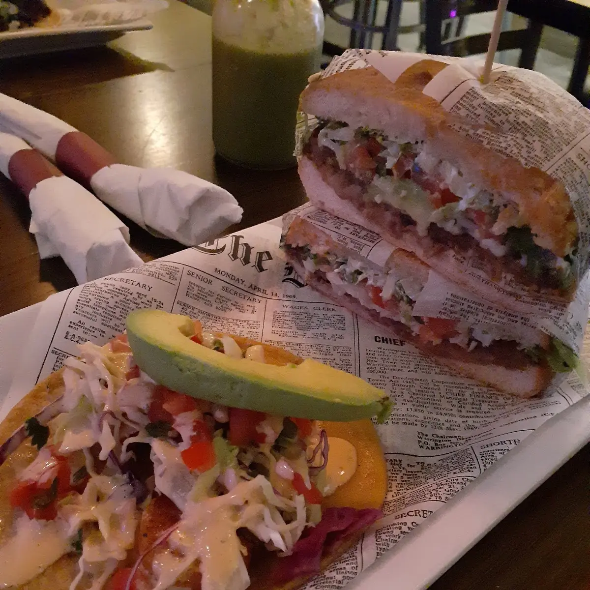 Shrimp Taco & Taco De Milanesa