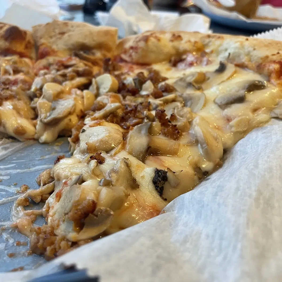 Sausage and Mushroom Pizza