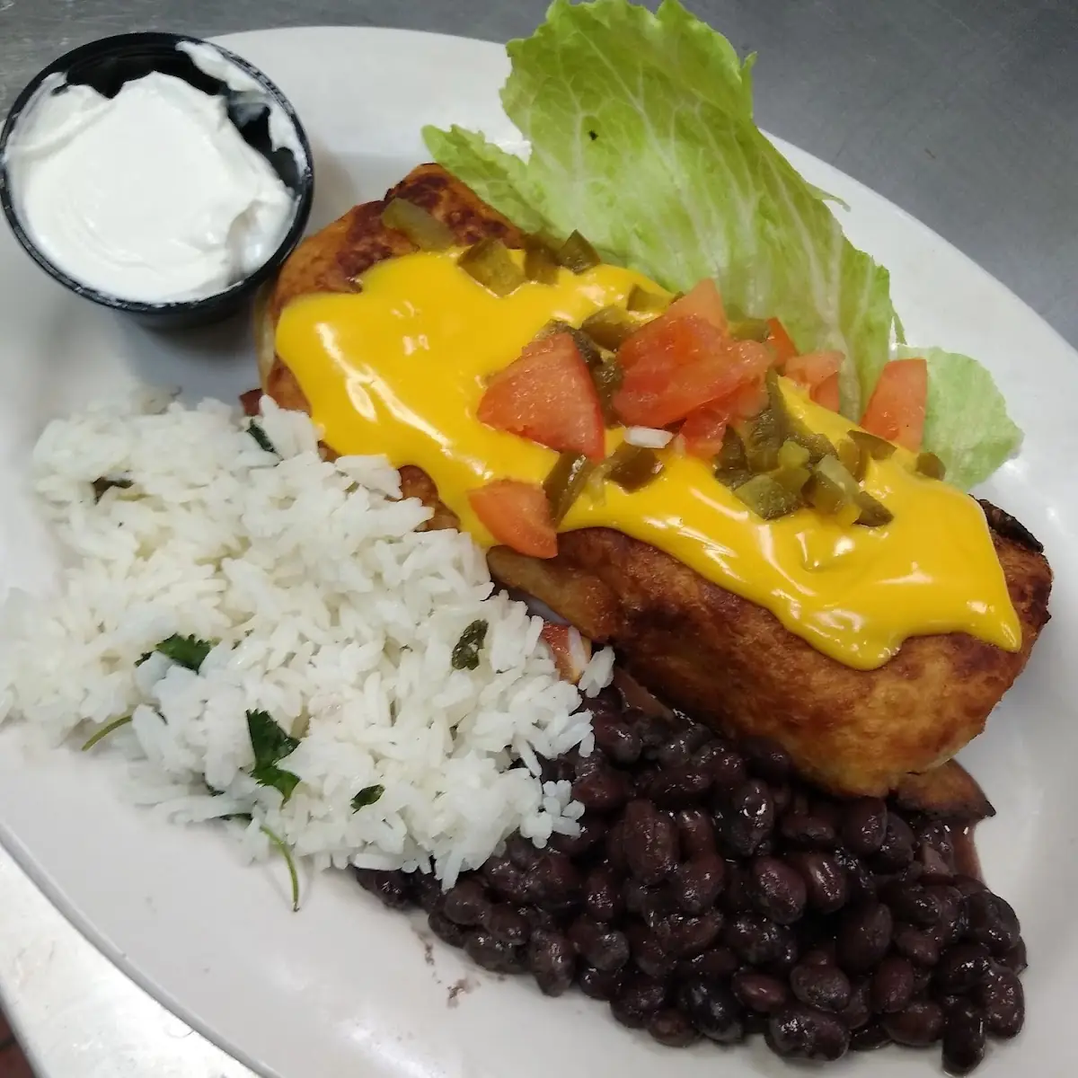 Fried Chimney Beef Burrito