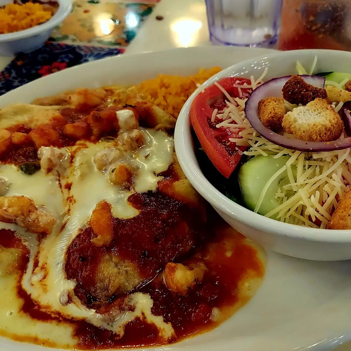 Beef Burrito, Beef Flauta & Chili Relleno