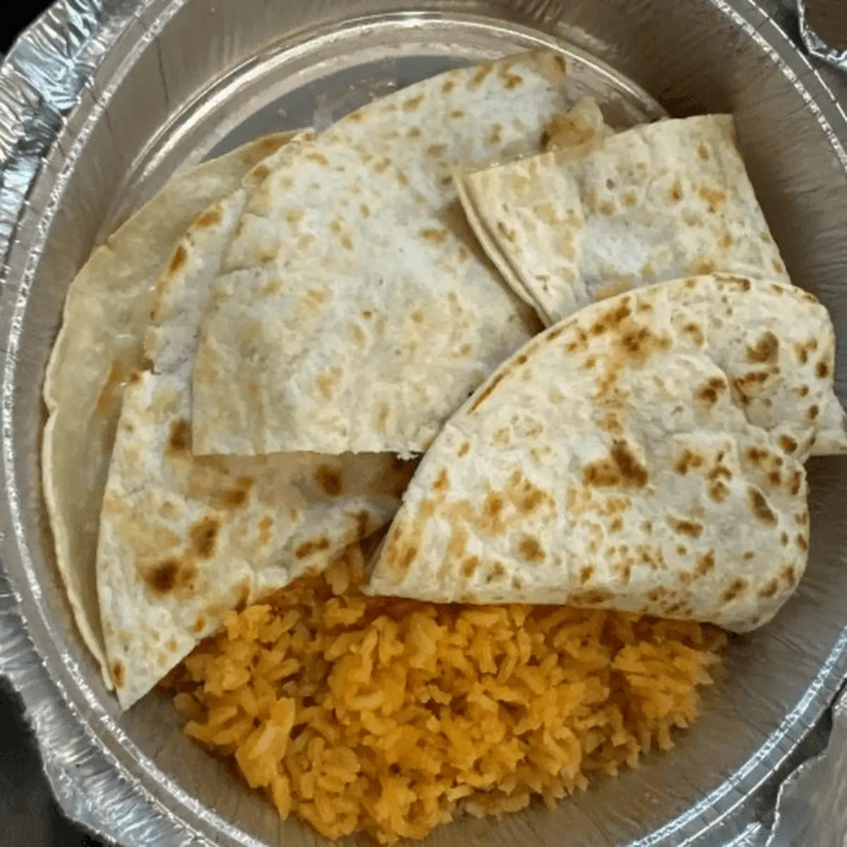 One Burrito Served with Rice & Refried Beans