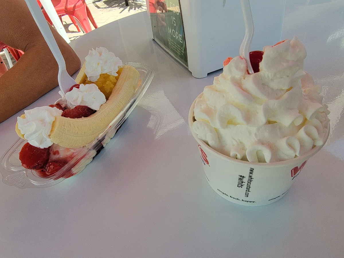 Banana Split and Brownie Sundae