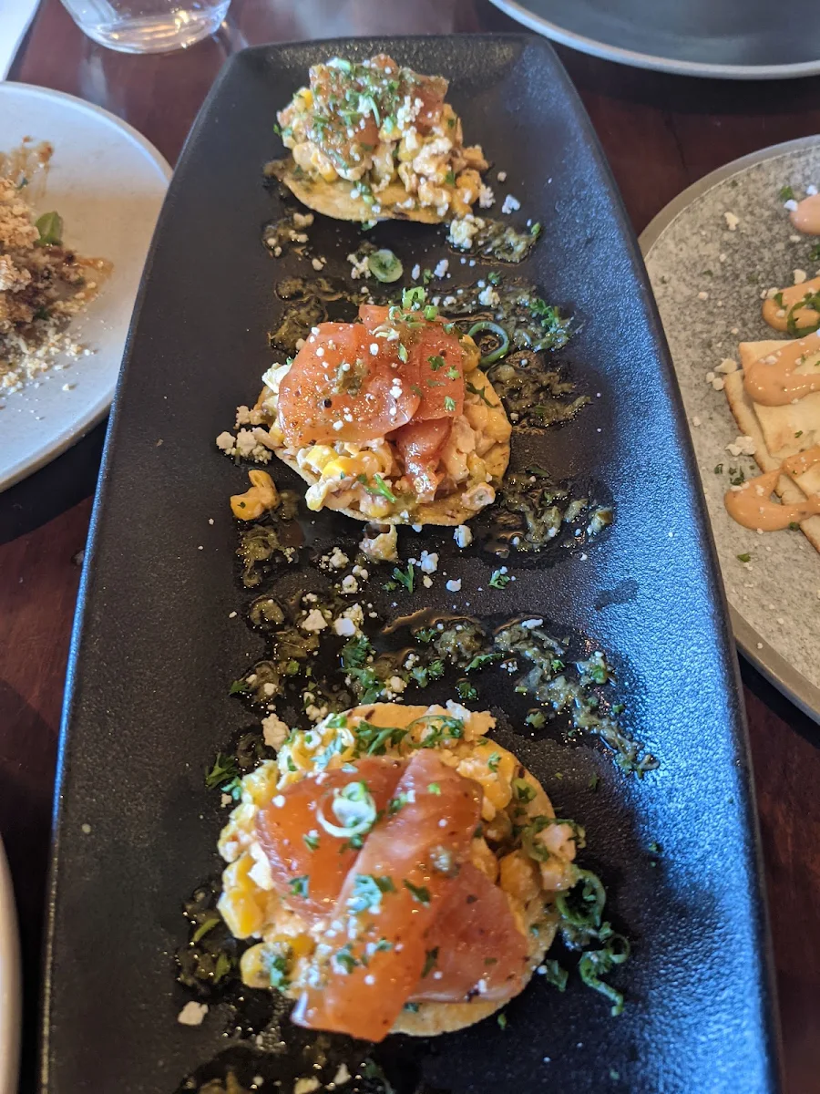Salmon Tostadas, Hotel Royal Torrensville