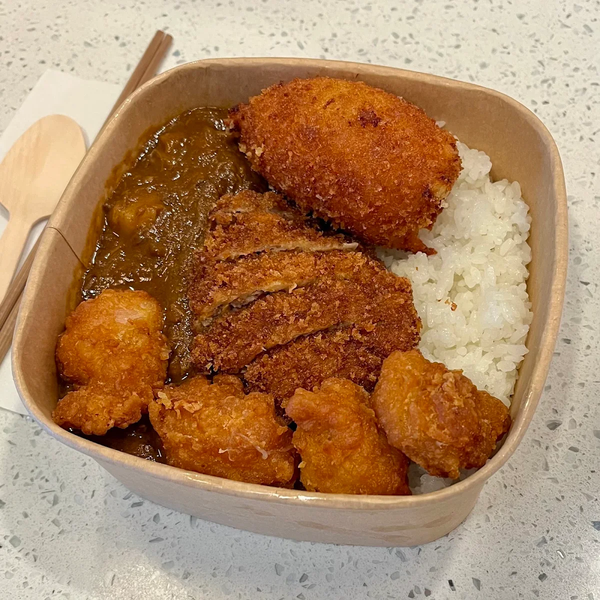 Fried Pork Cutlet Curry Bowl