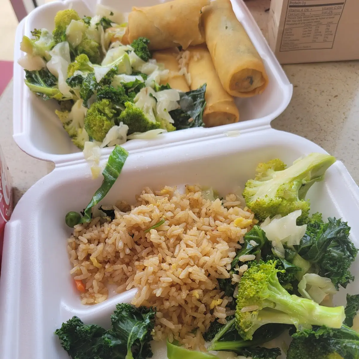 Mixed Vegetables Brown Steamed Rice