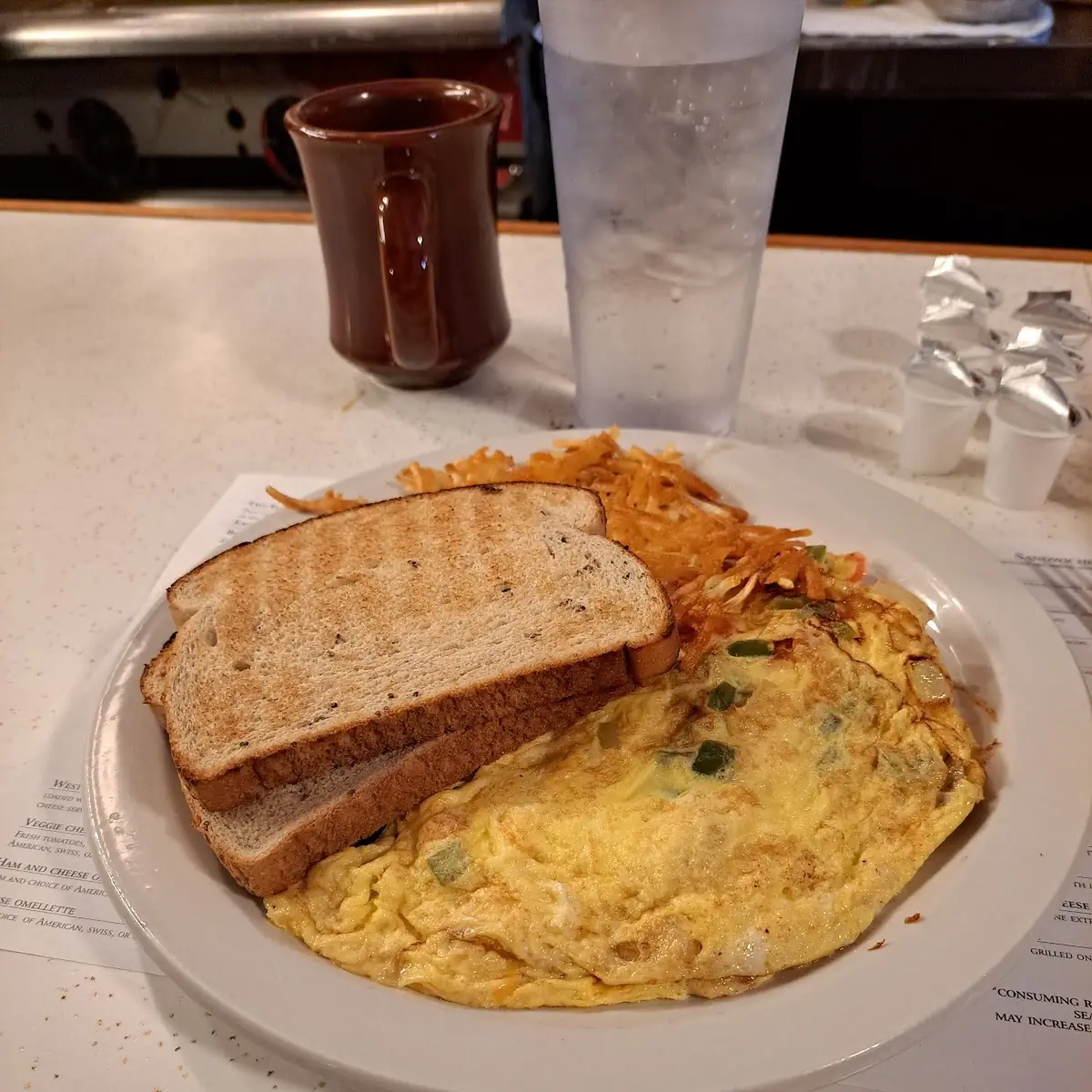 Western Omelette Hashbrowns
