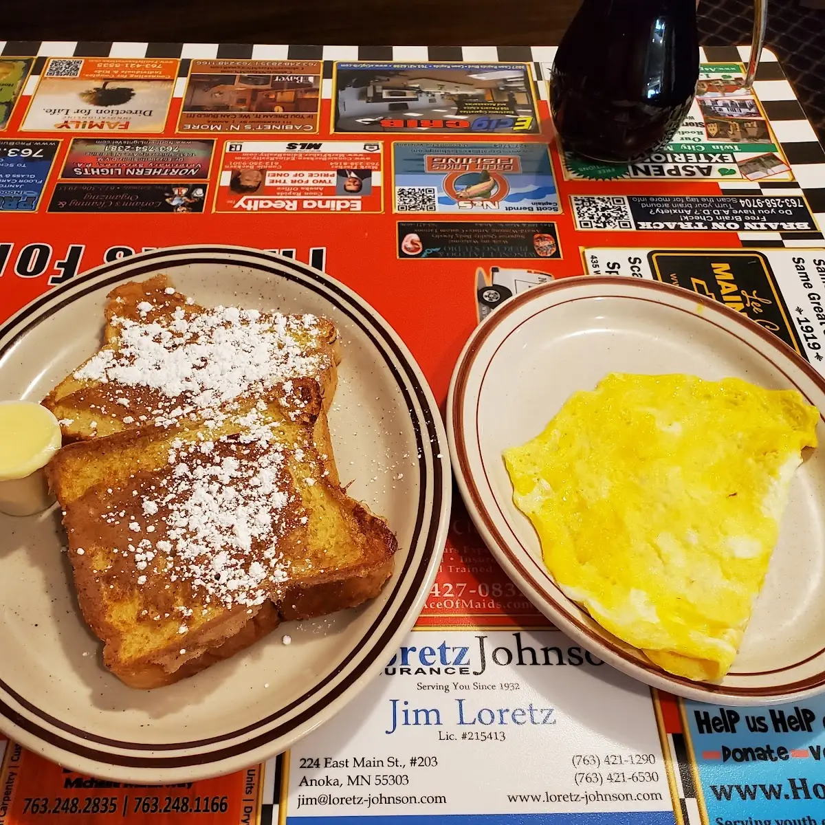French Toast and Scrambled Eggs