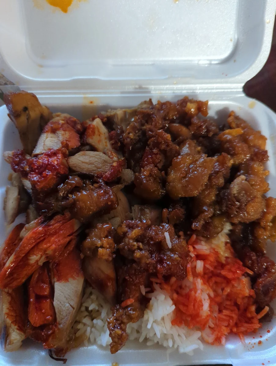 Bourbon Chicken & Honey Chicken