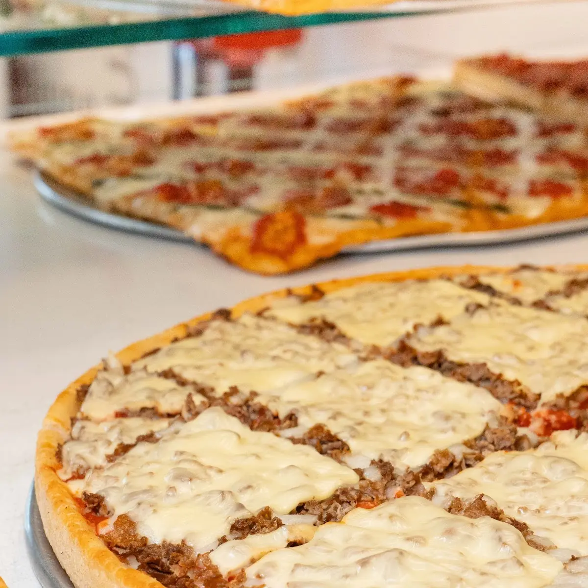 Cheese Steak Hoagie Pizza