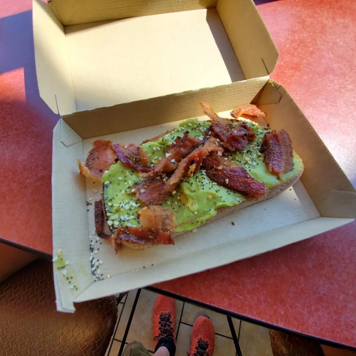 Bacon-Topped Avocado Toast